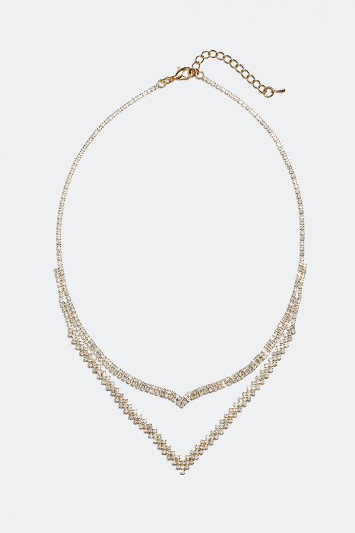 Gold V‑shape necklace