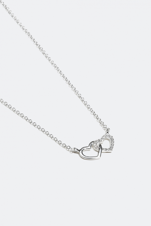 Silver heart necklace