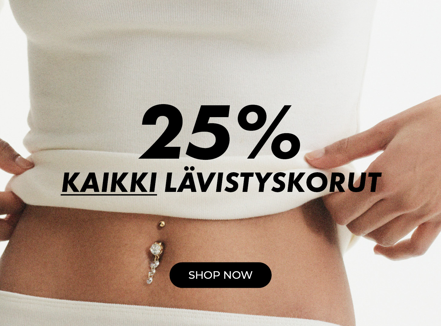 25% kaikki lävistyskorut
