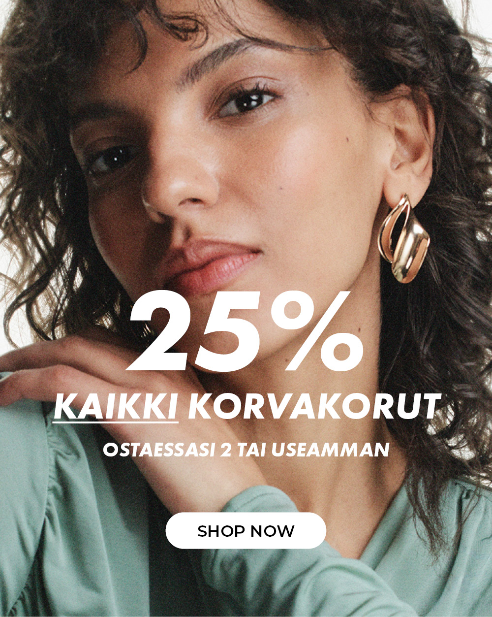 25% kaikki korvakorut
