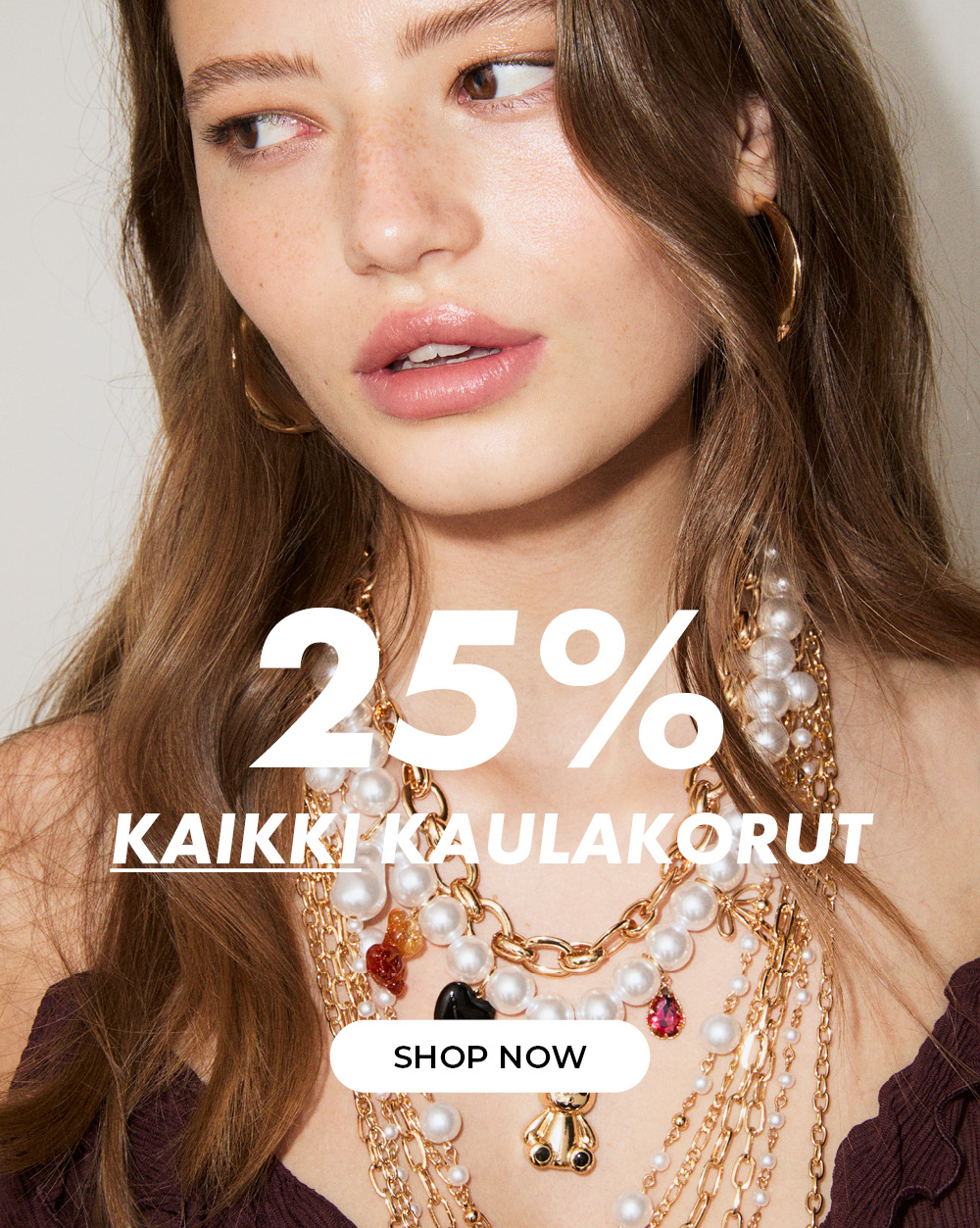 25% kaikki kaulakorut