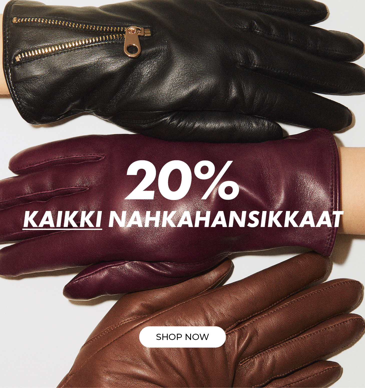 20% kaikki nahkahansikkaat