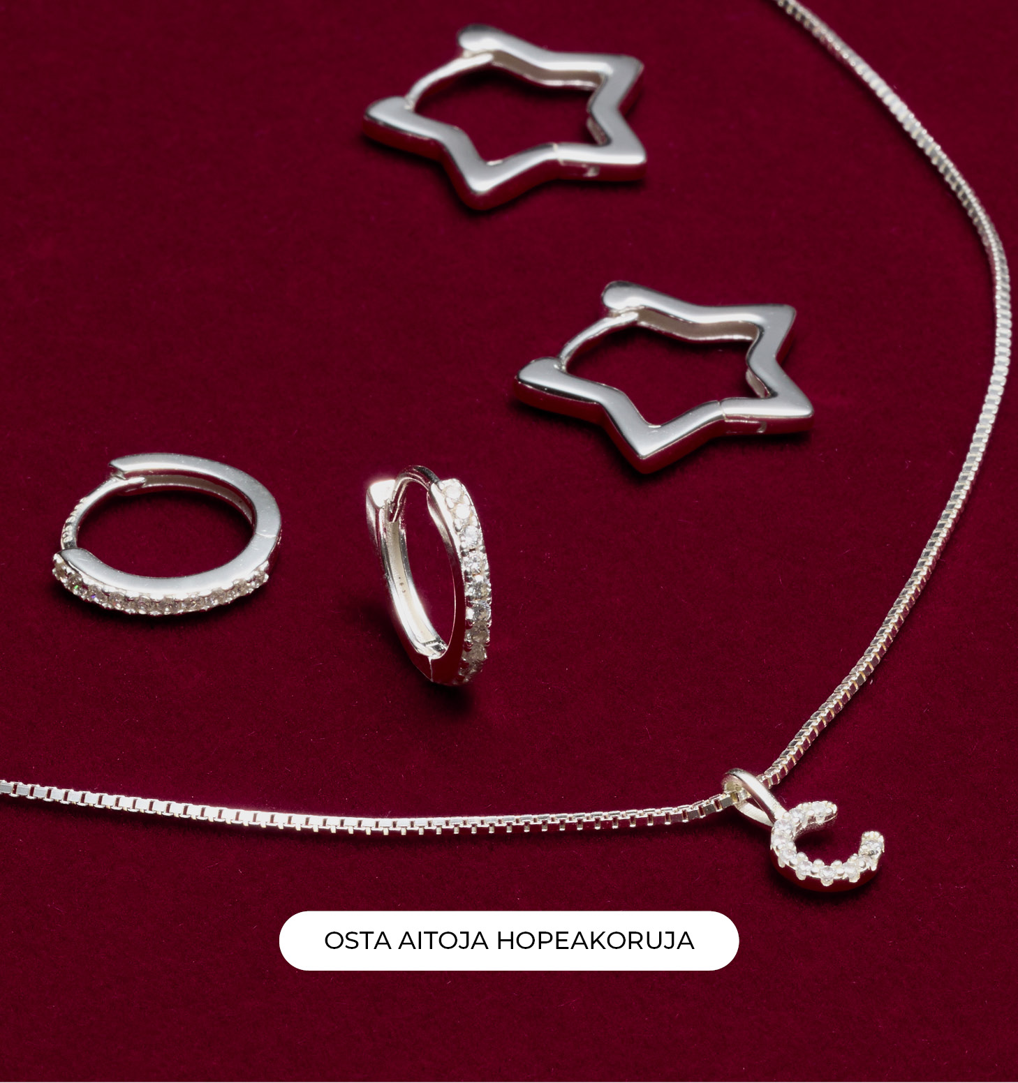 Osta aitoja hopeakoruja