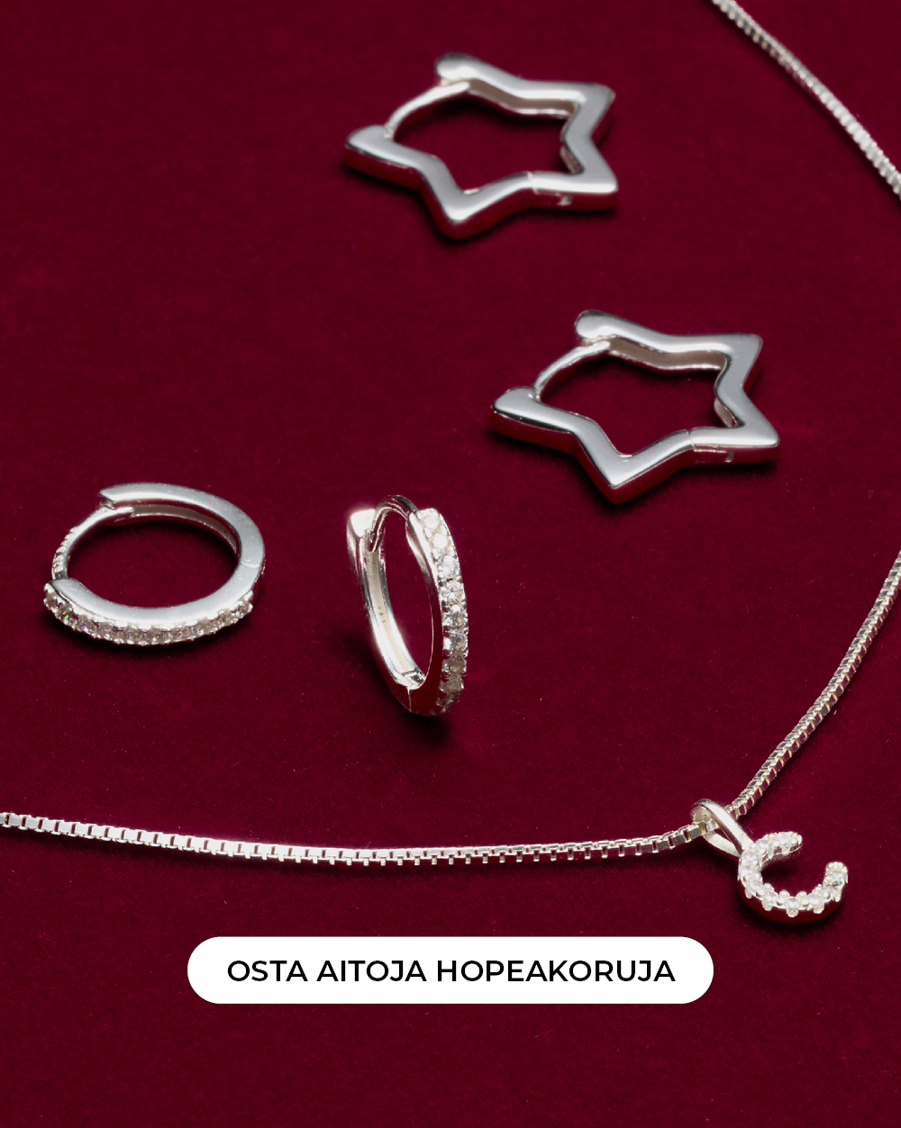 Osta aitoja hopeakoruja