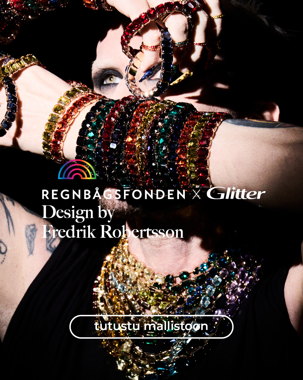 Regnbågsfonden x Glitter - design by Fredrik Robertsson