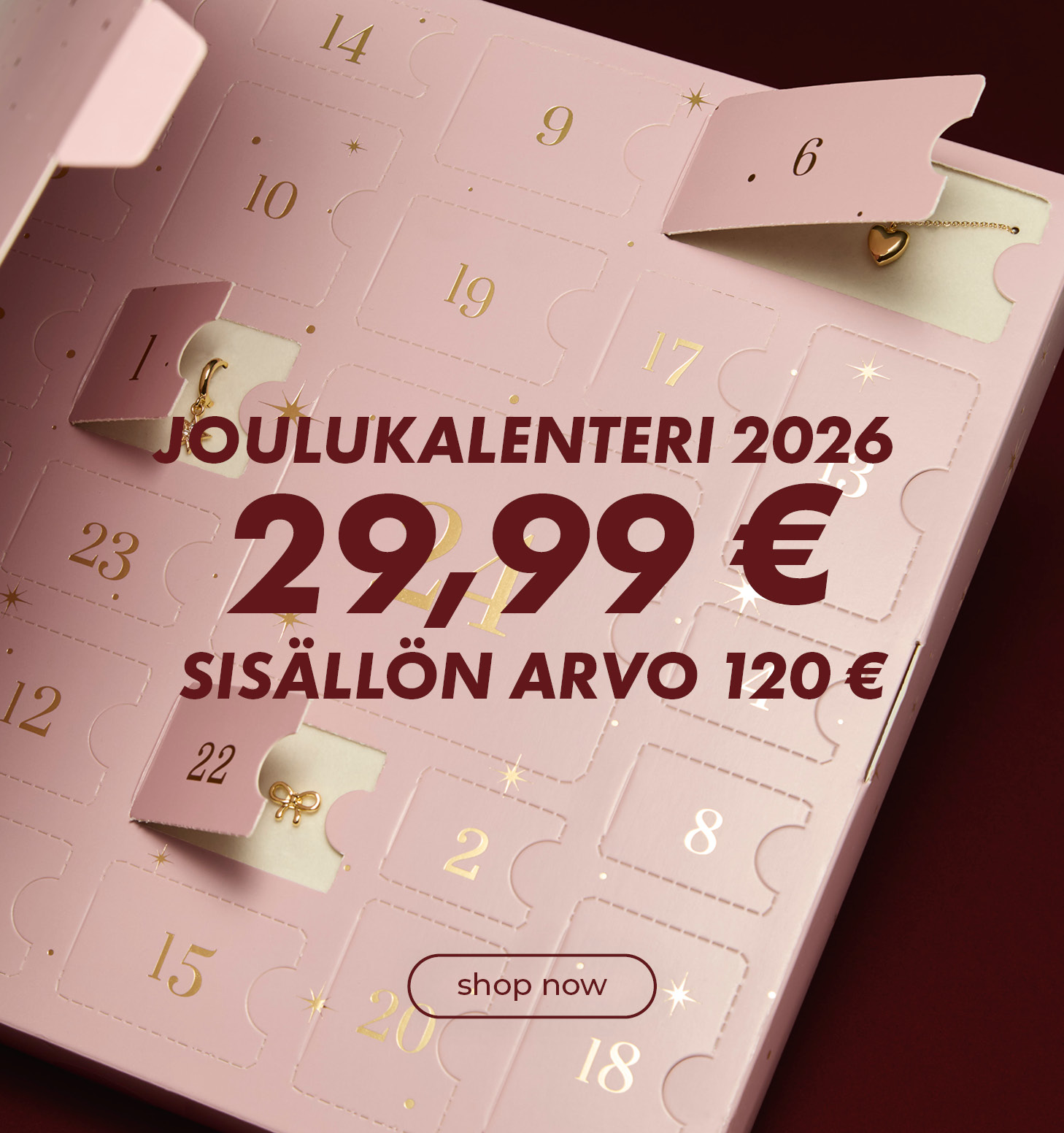 joulukalenteri 2026 - 29,99 €