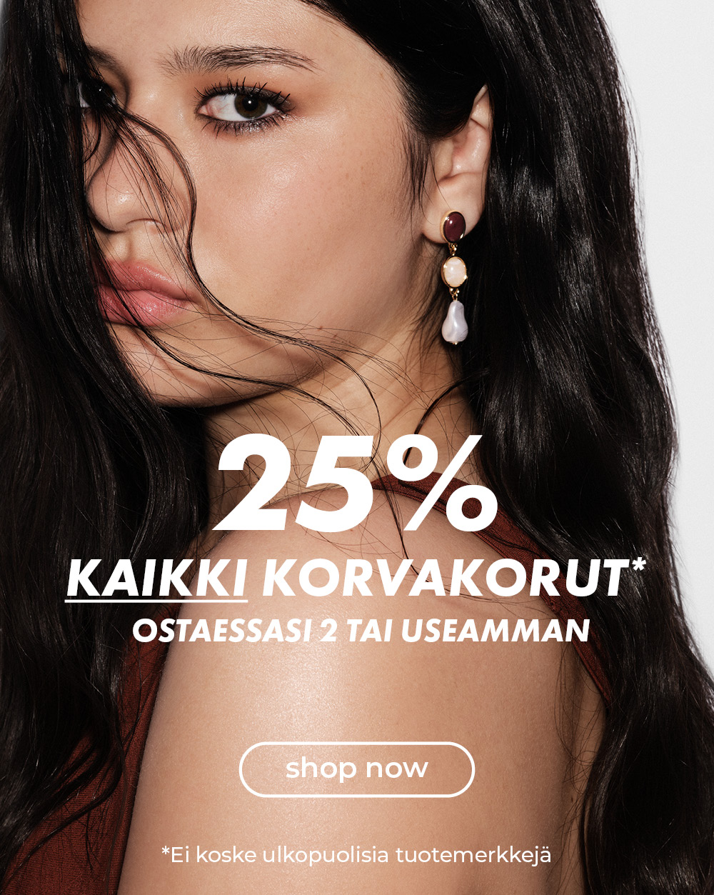 25% kaikki korvakorut