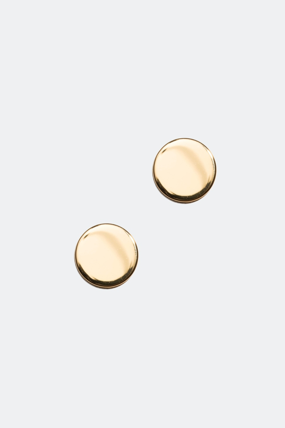 Pyöreät, sileät korvakorut, 18 karaatin kultaus, 0,8 cm