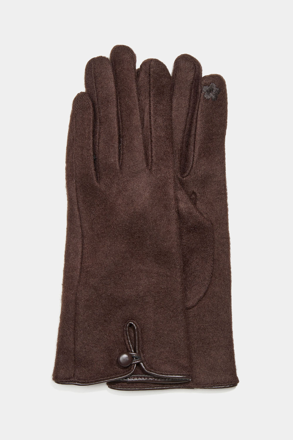 Ruskeat kosketusnäyttöhansikkaat