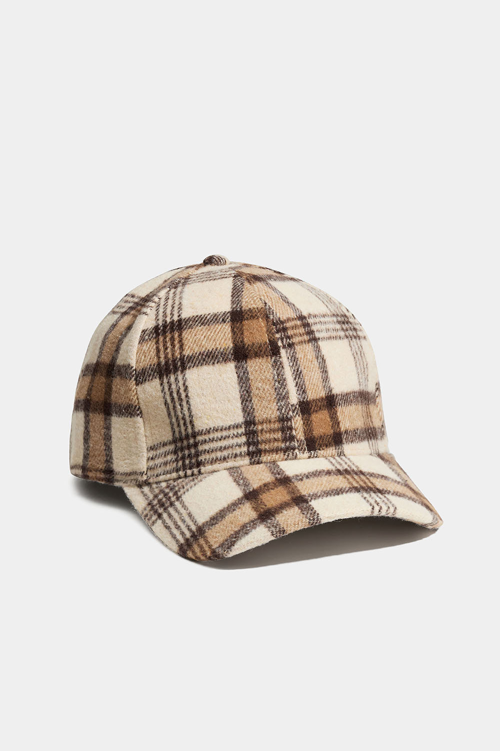 Ruudullinen ruskea lippalakki