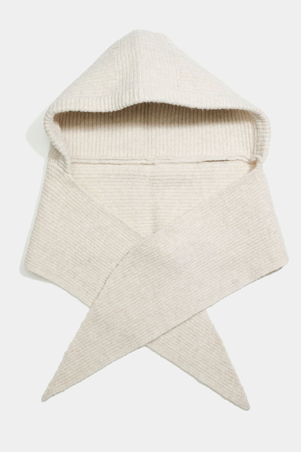 Beige balaklava ja huivi