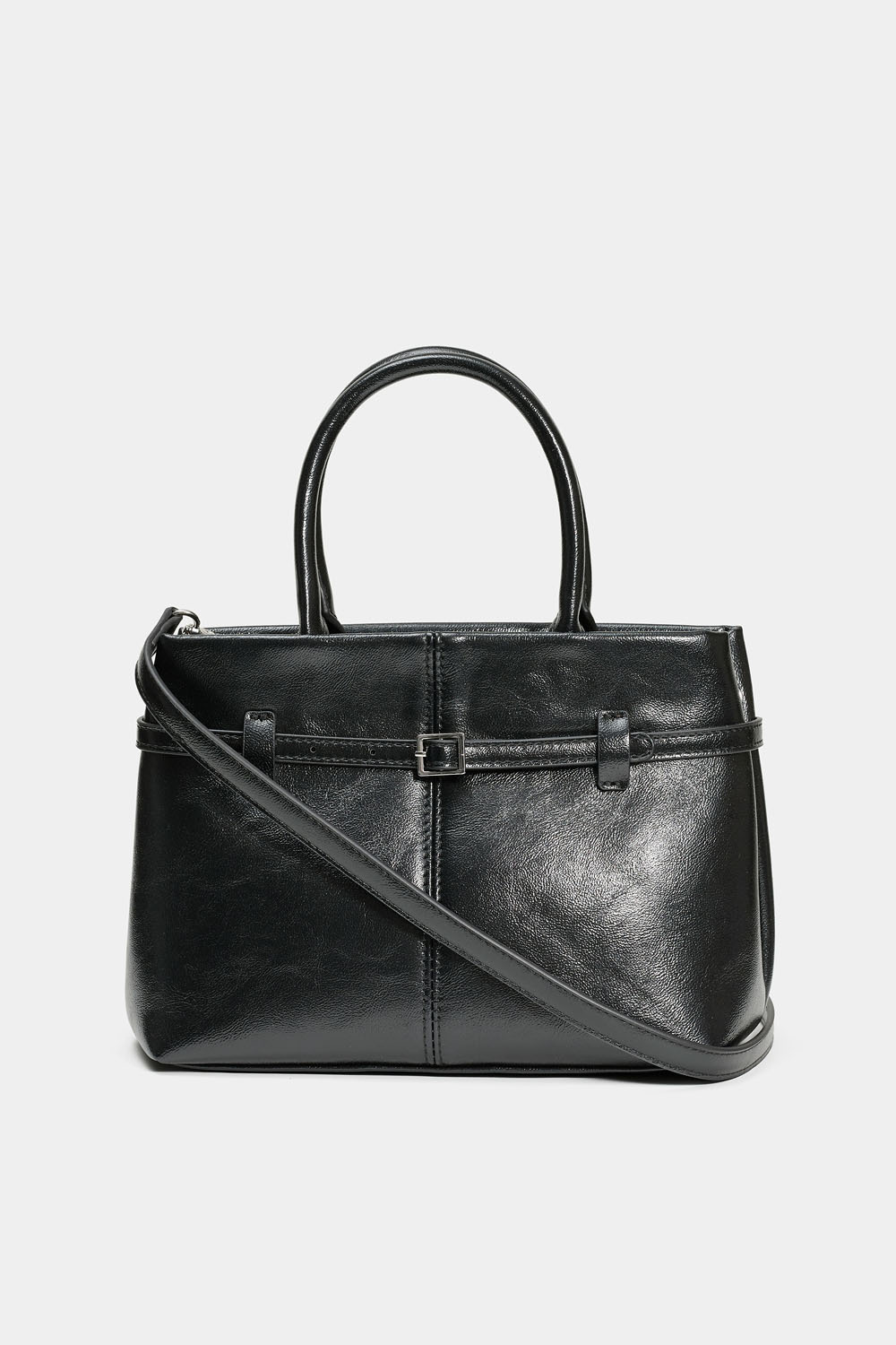 Pieni musta laukku, jossa vyöyksityiskohta