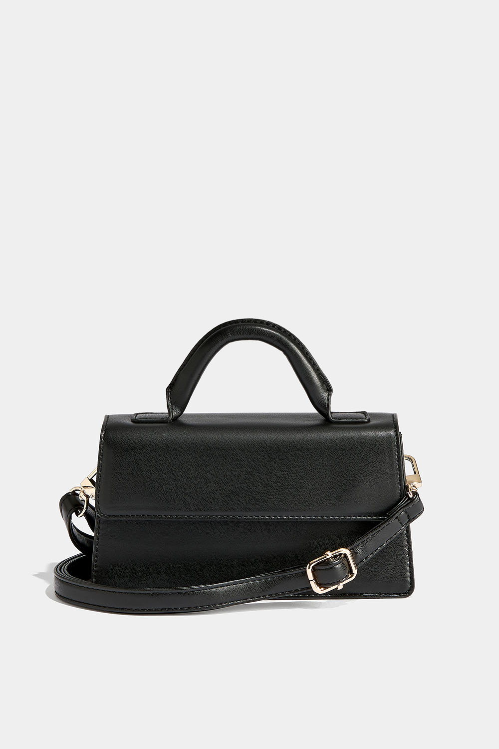 Pieni musta suorakulmainen laukku