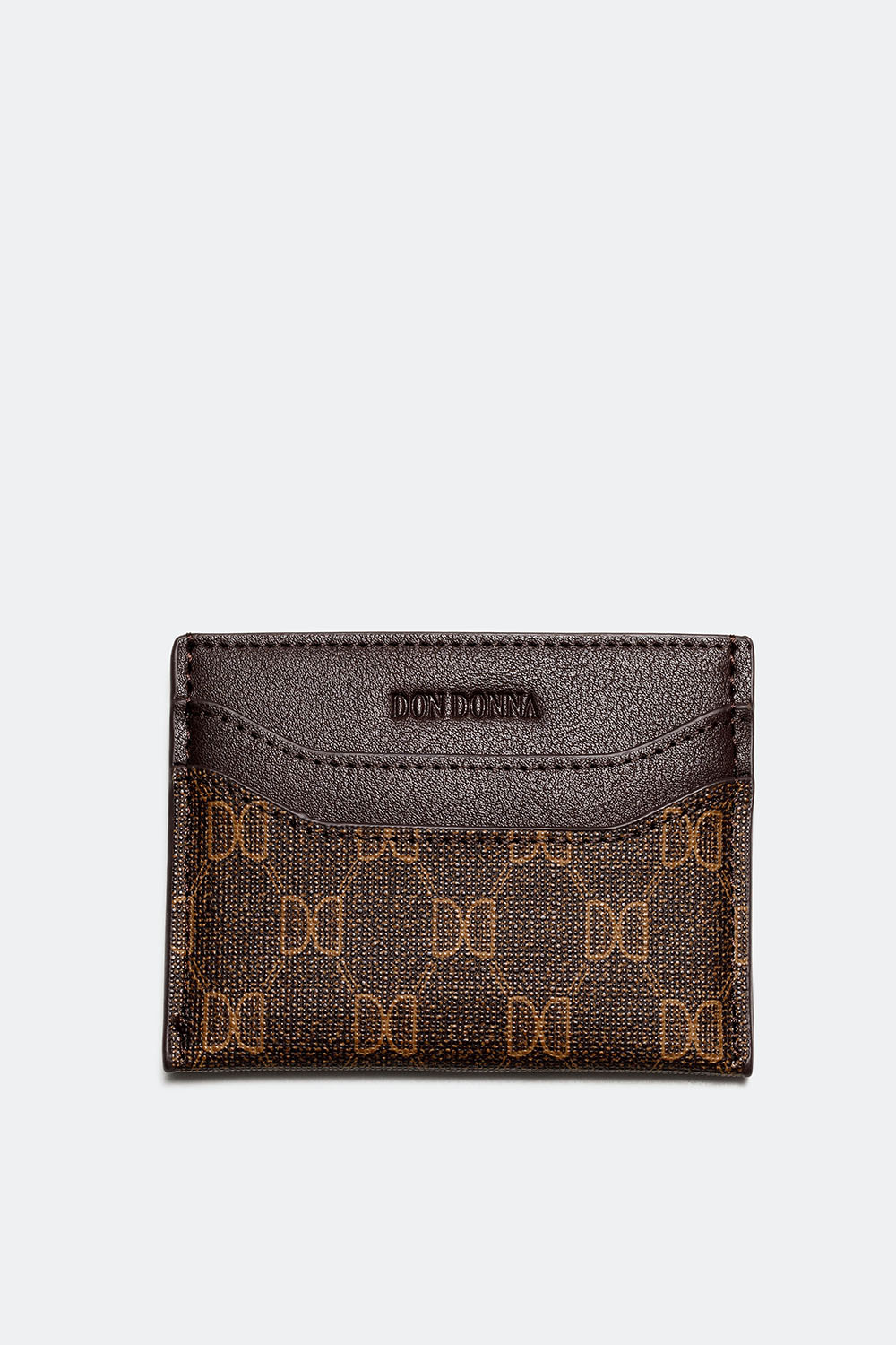 Ruskea, kuvioitu korttipidike