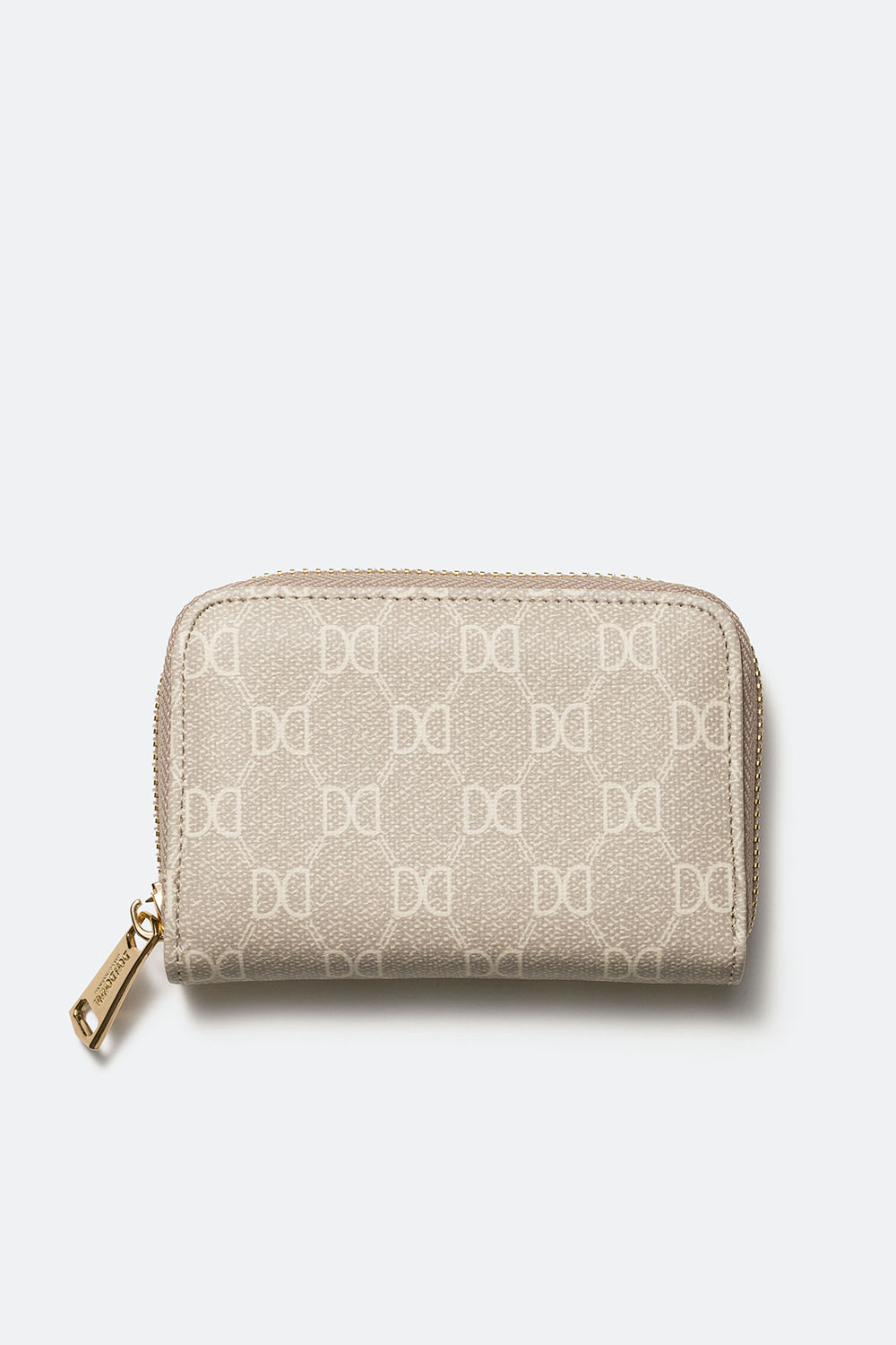 Vaaleanbeige kuviollinen lompakko