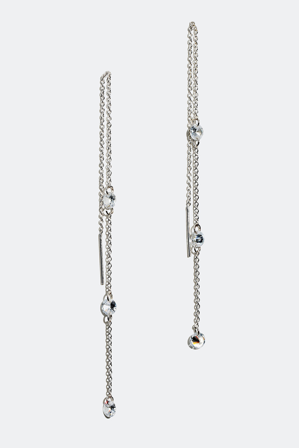 Ketjukorvakorut, joissa pyöreitä lasikiviä