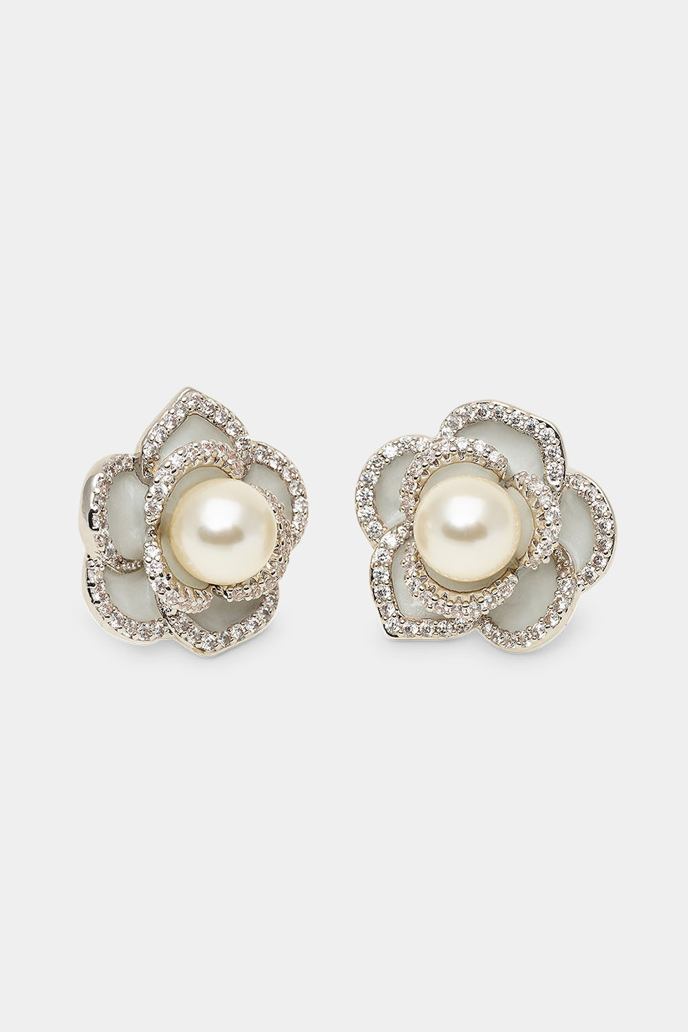 Coco rose earrings - Ivory mist