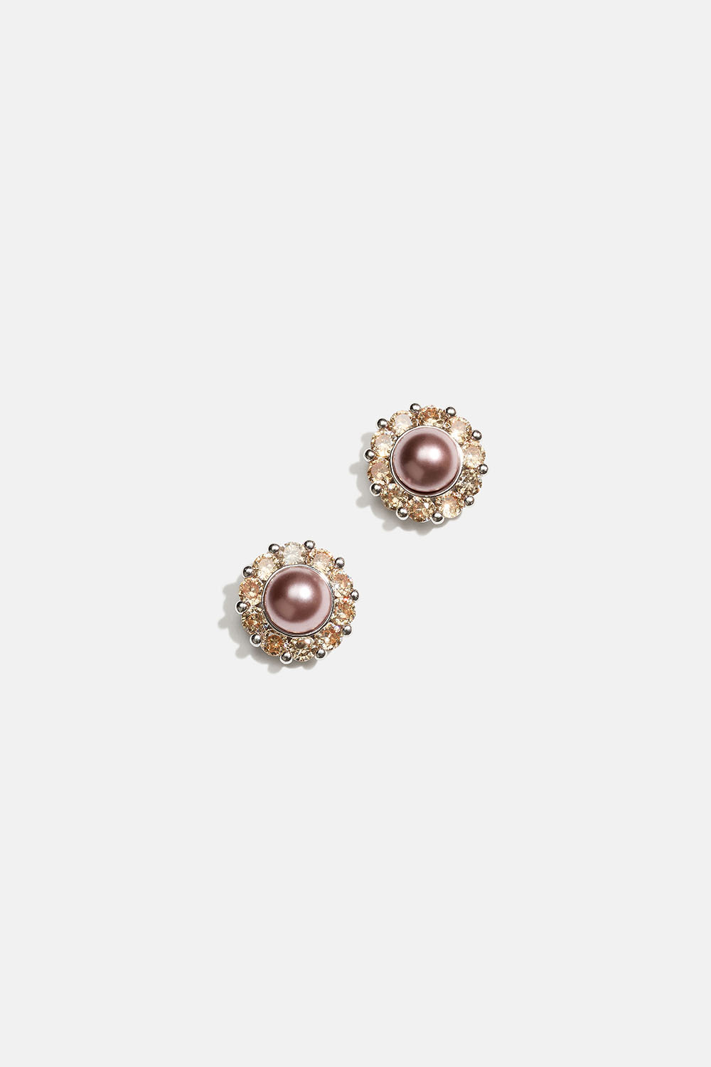 Miss Sofia earrings - Pink topaz pearl