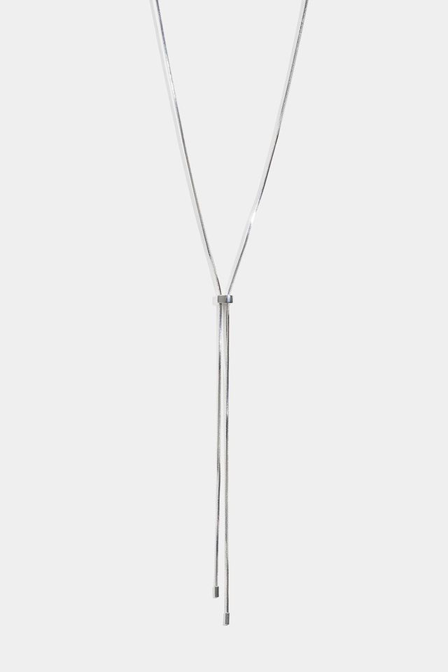 Hopeanvärinen Lariat-kaulakoru