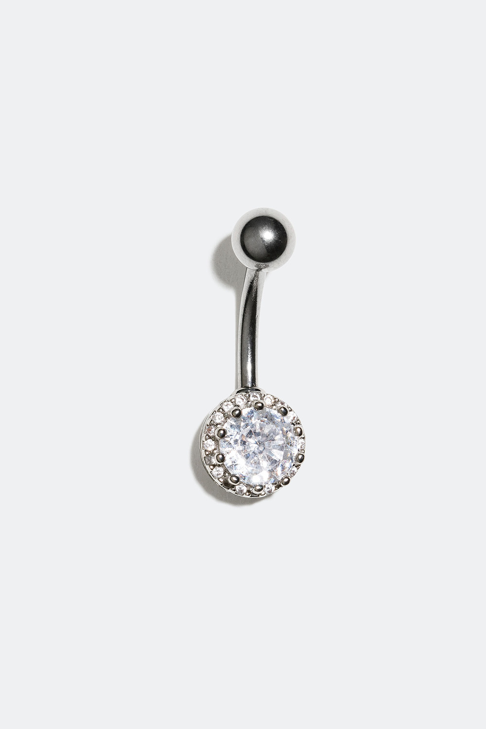 Napakoru, jossa pyöreä Cubic Zirkonia -kivi
