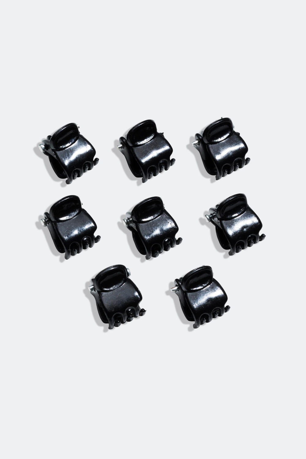 Hiusklipsit 8 kpl, mini, Musta