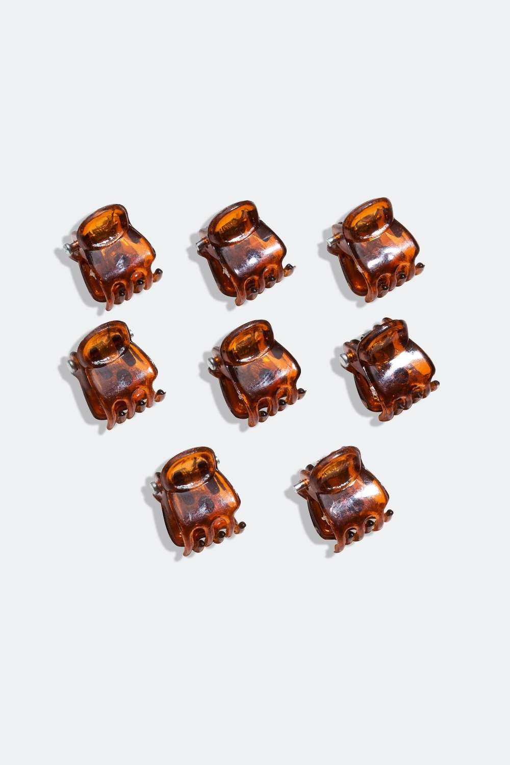 Hiusklipsit 8 kpl, mini, ruskea