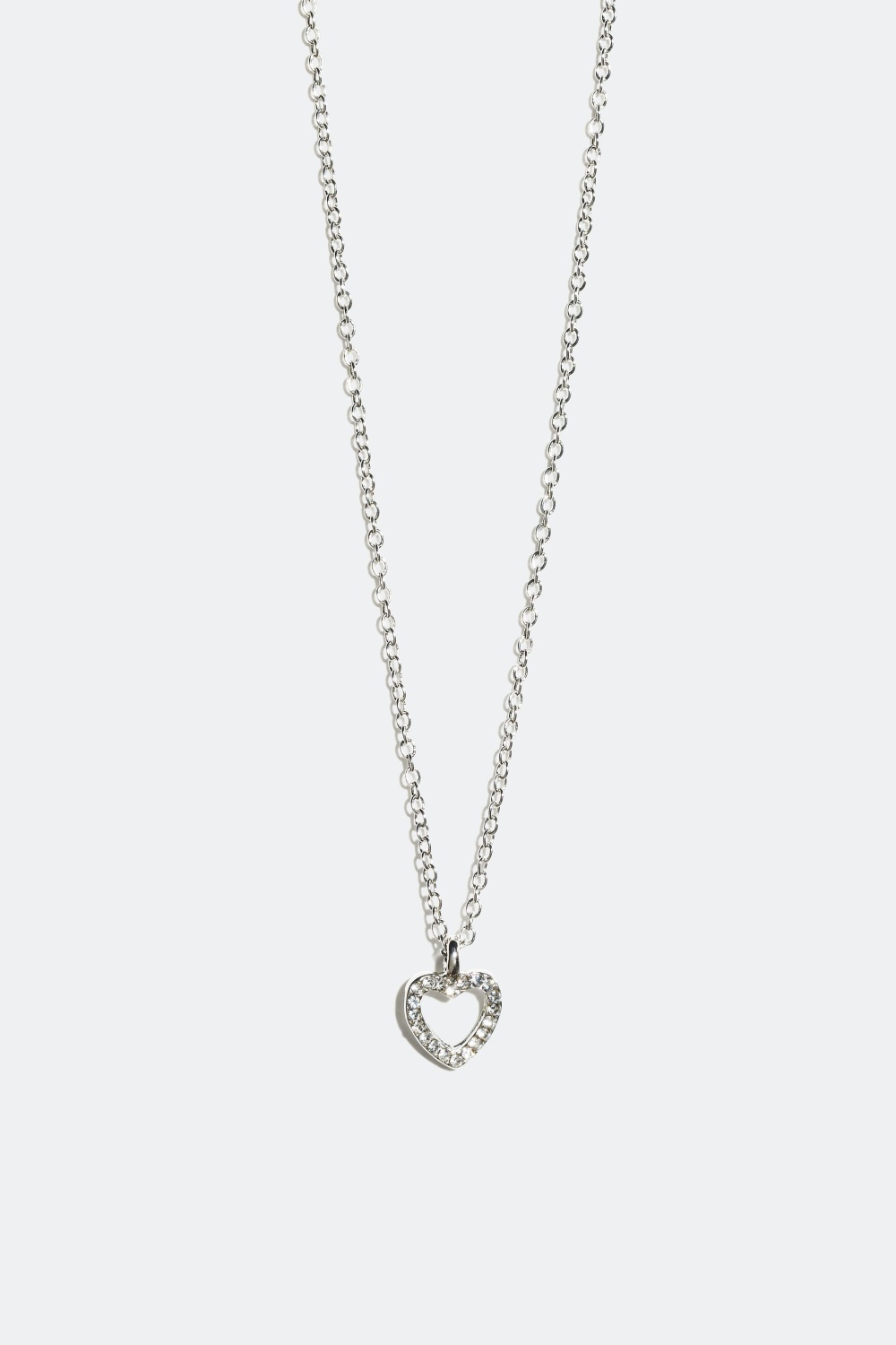 Lyhyt sydänkaulakoru lasikivillä