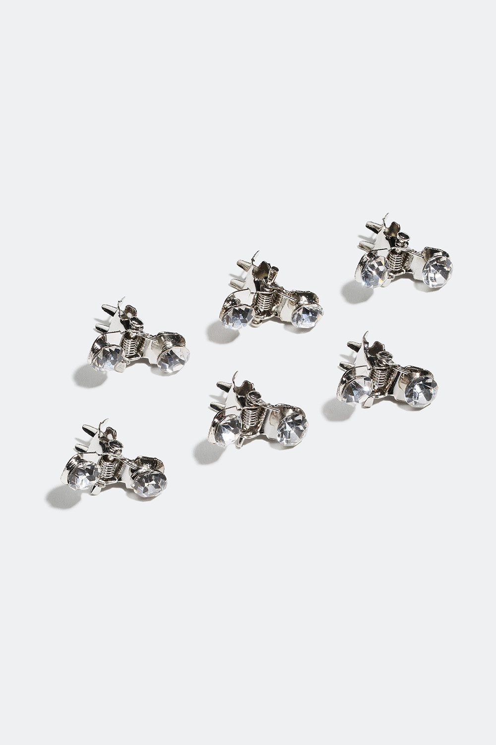 Pienet hiusklipsit lasikivillä, 6 kpl