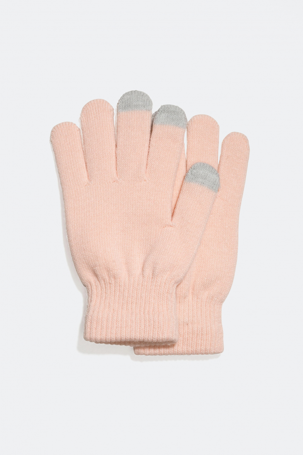 Vaaleanpunaiset hansikkaat, joissa kosketustoiminto