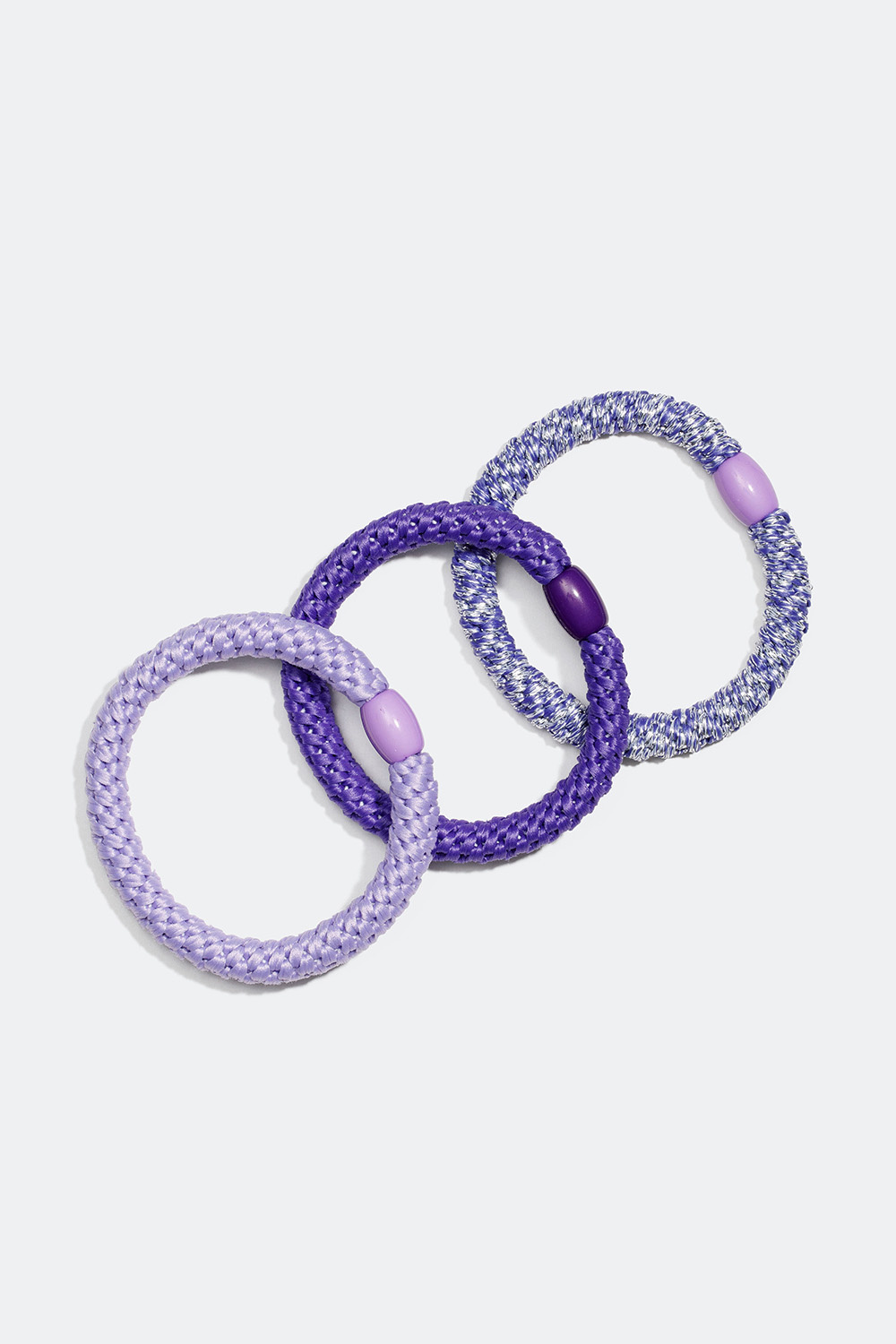 Violetit punotut hiuslenkit, 3 kpl