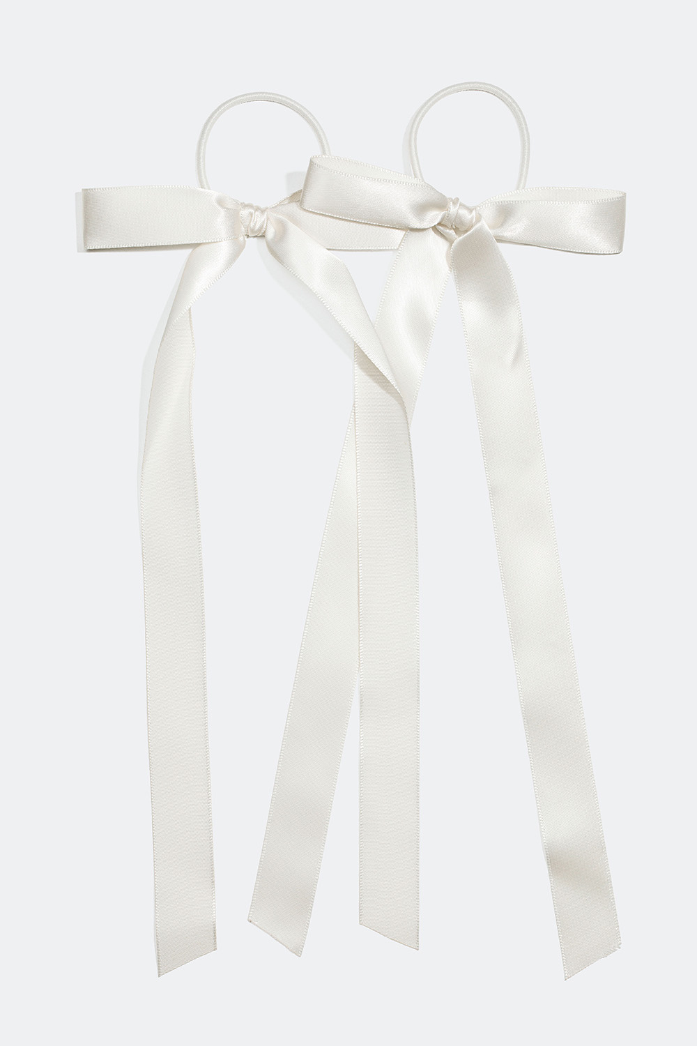 Hiuslenkit valkoisilla ruseteilla, 2 kpl