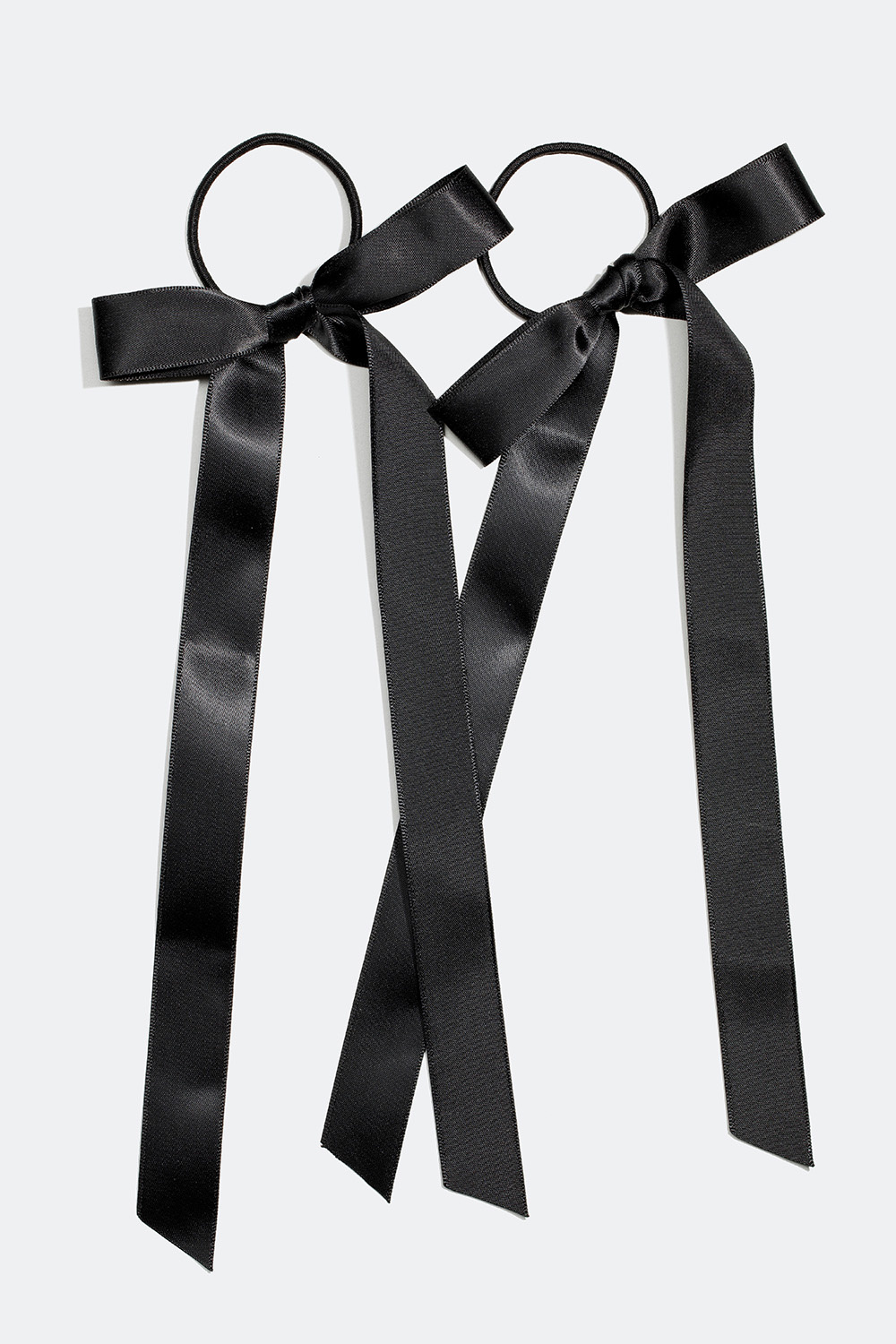 Hiuslenkit mustilla ruseteilla, 2 kpl