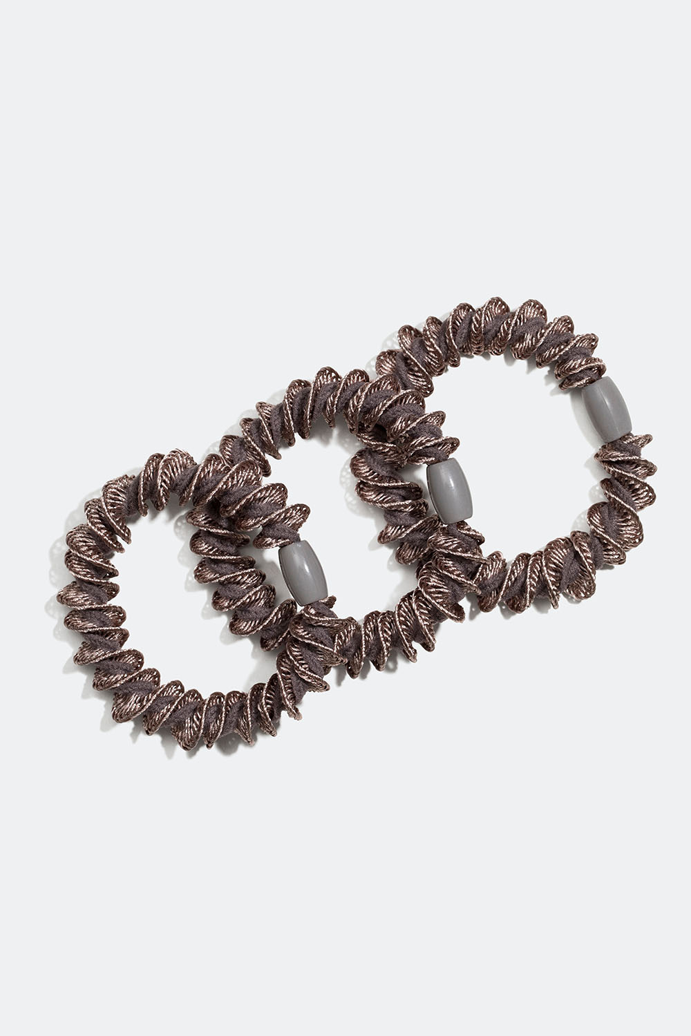 Beiget punotut hiuslenkit, 3 kpl