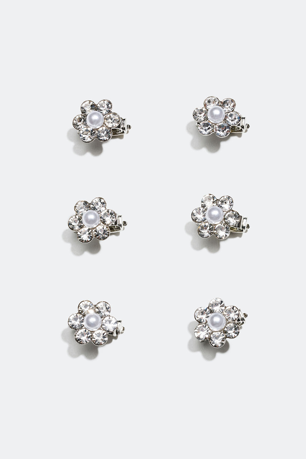 Hiuskoristeet, joissa kukkia, 6 kpl