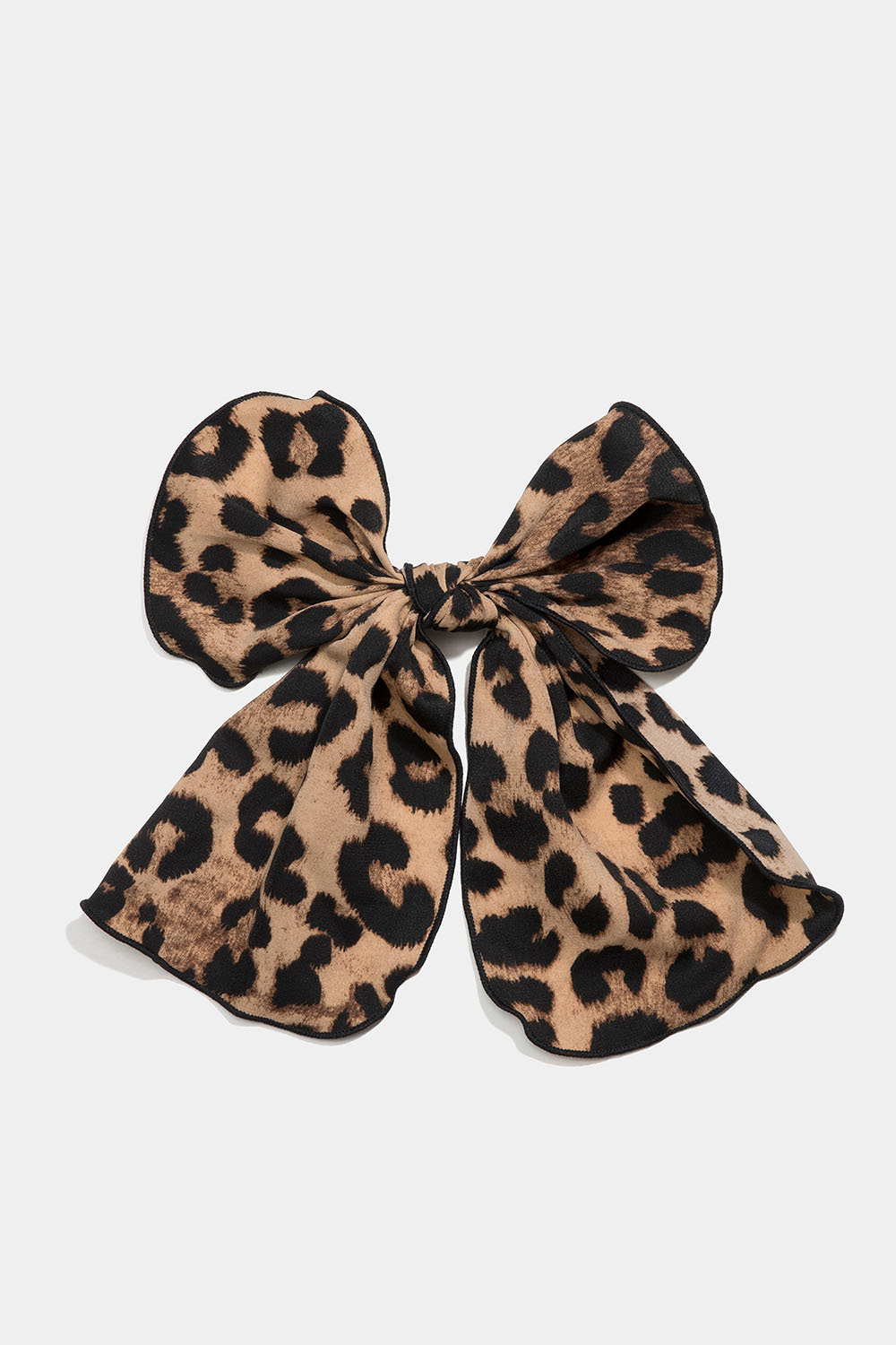 Hiussolki, jossa leopardikuvioinen rusetti