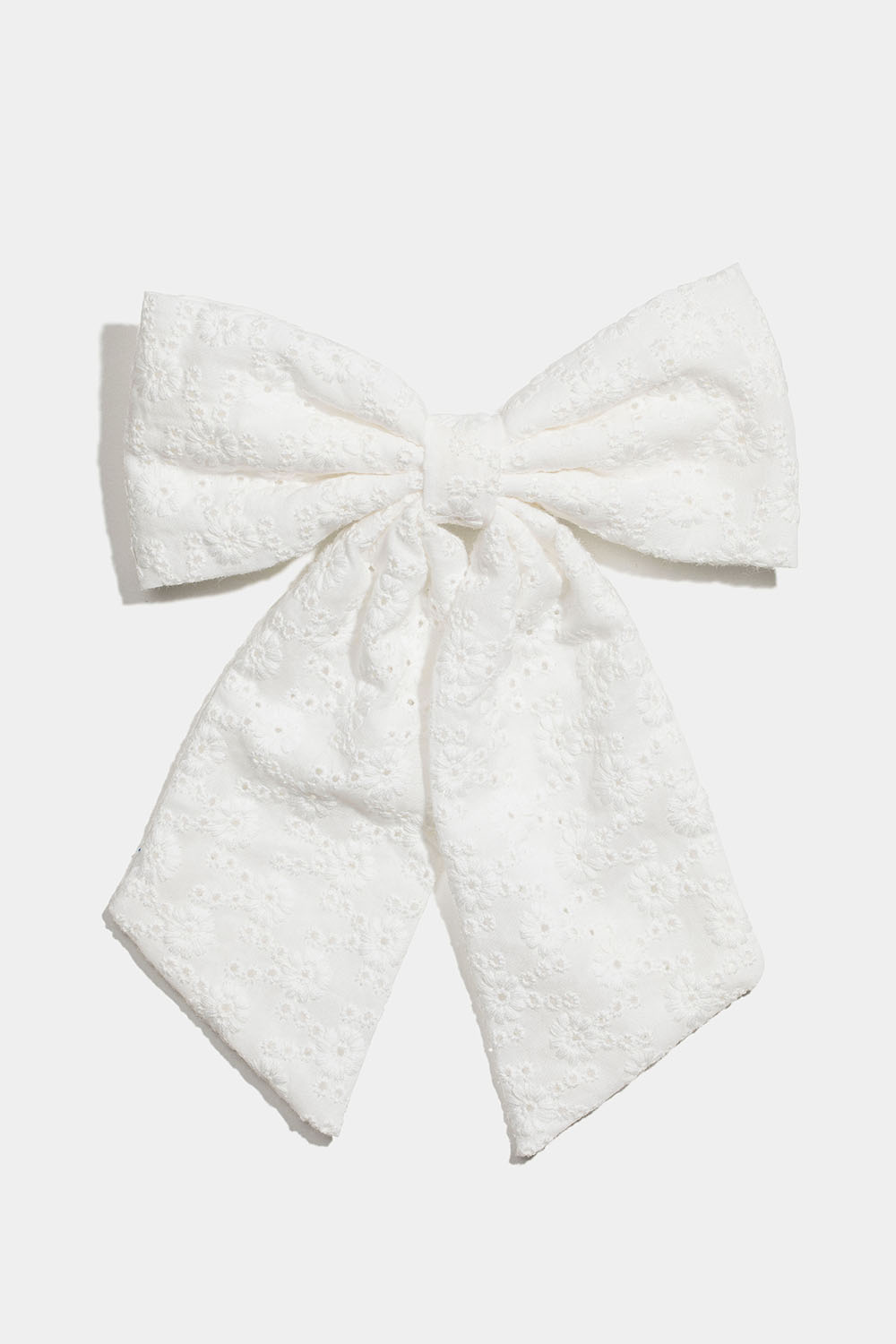 Hiussolki, jossa kirjailtu rusetti