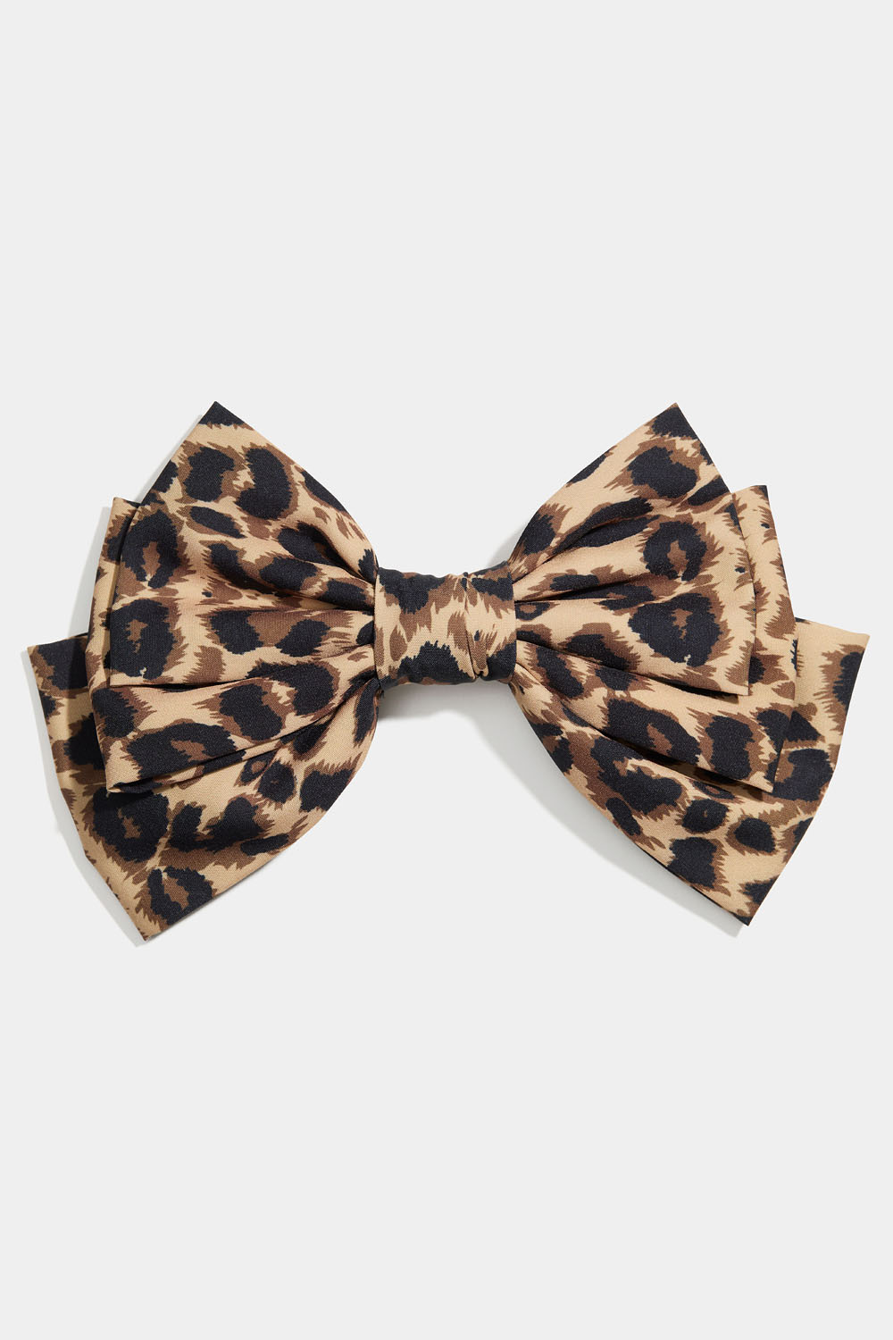 Hiussolki, jossa leopardikuvioinen rusetti