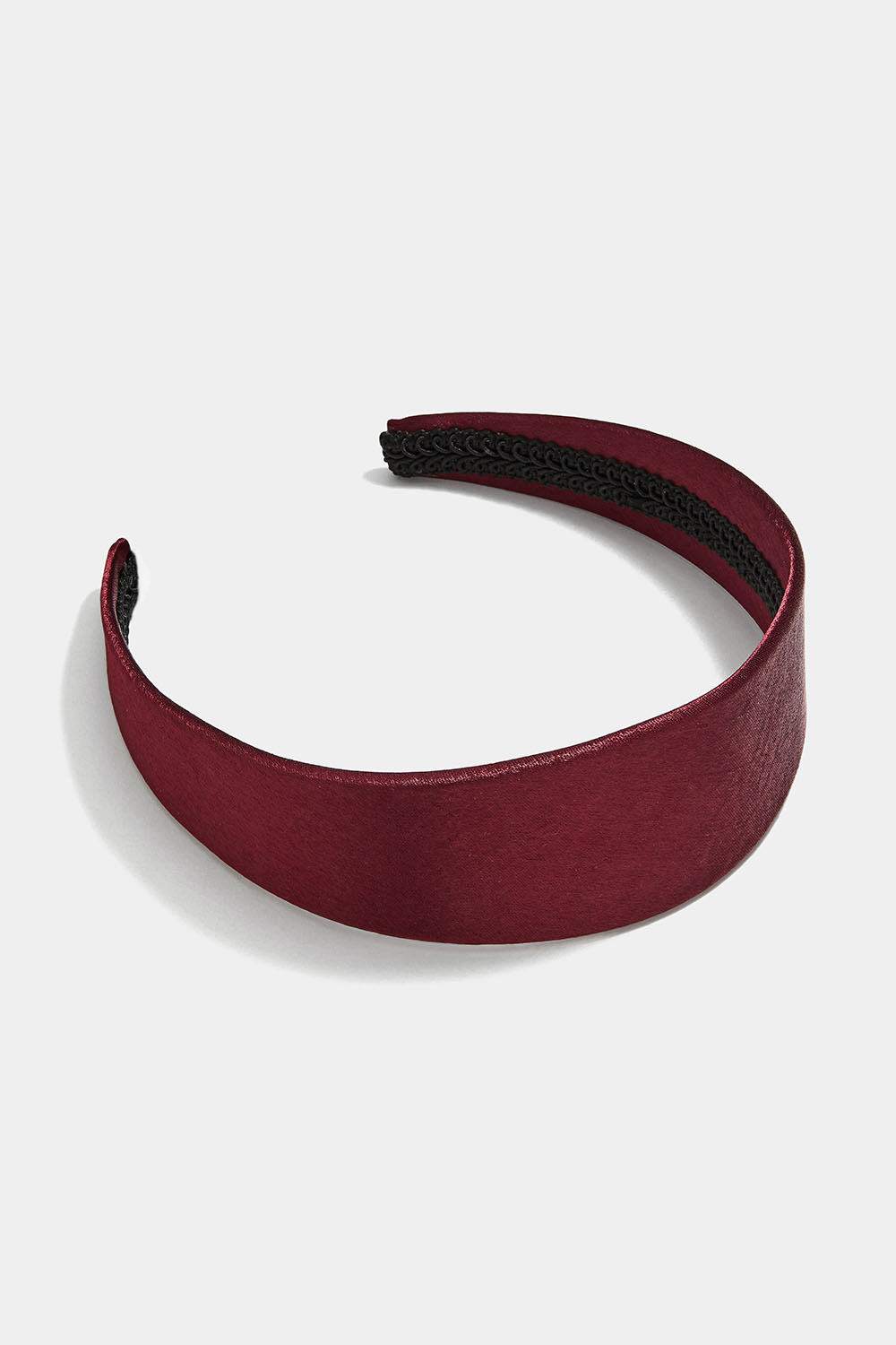 Viininpunainen hiuspanta keinosilkkiä