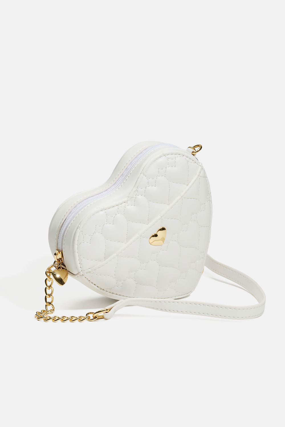 Sydämen muotoinen tikattu laukku lapsille