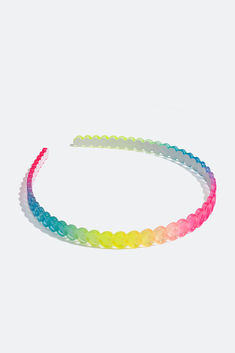 Hiuspanta, jossa eri värisiä sydämiä