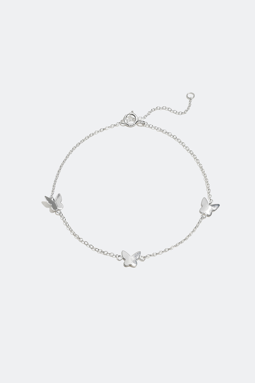 Ketjurannekoru aitoa hopeaa, perhosaihe