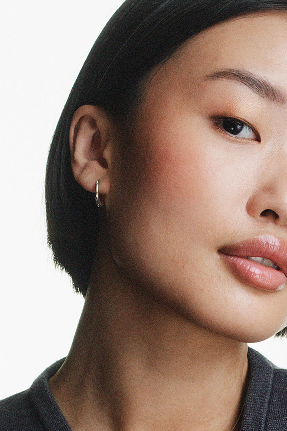 Korvarenkaat aitoa hopeaa, 1,5 cm