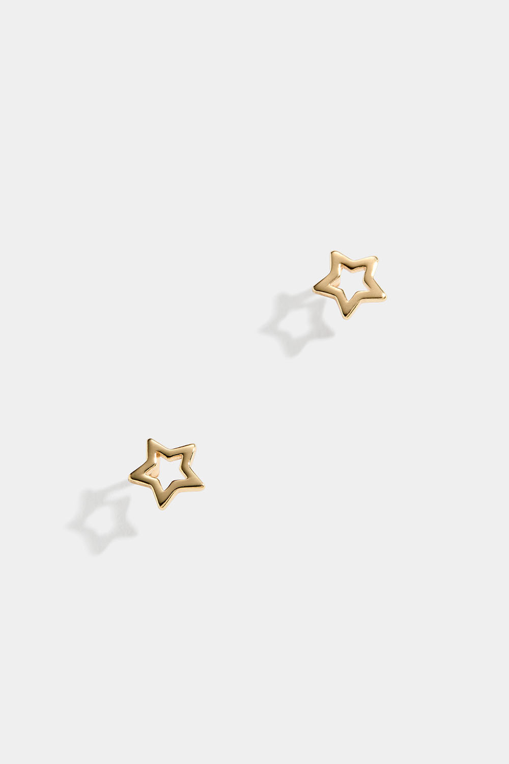 Tähden muotoiset nappikorvakorut 18k kullattua hopeaa