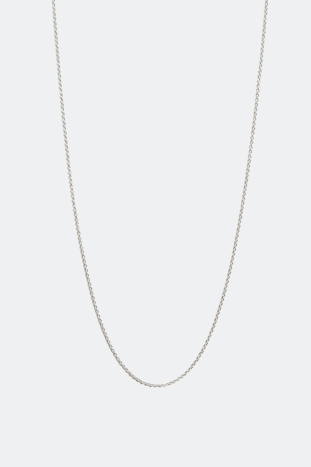 Ohut kaulaketju aitoa hopeaa, 55 cm