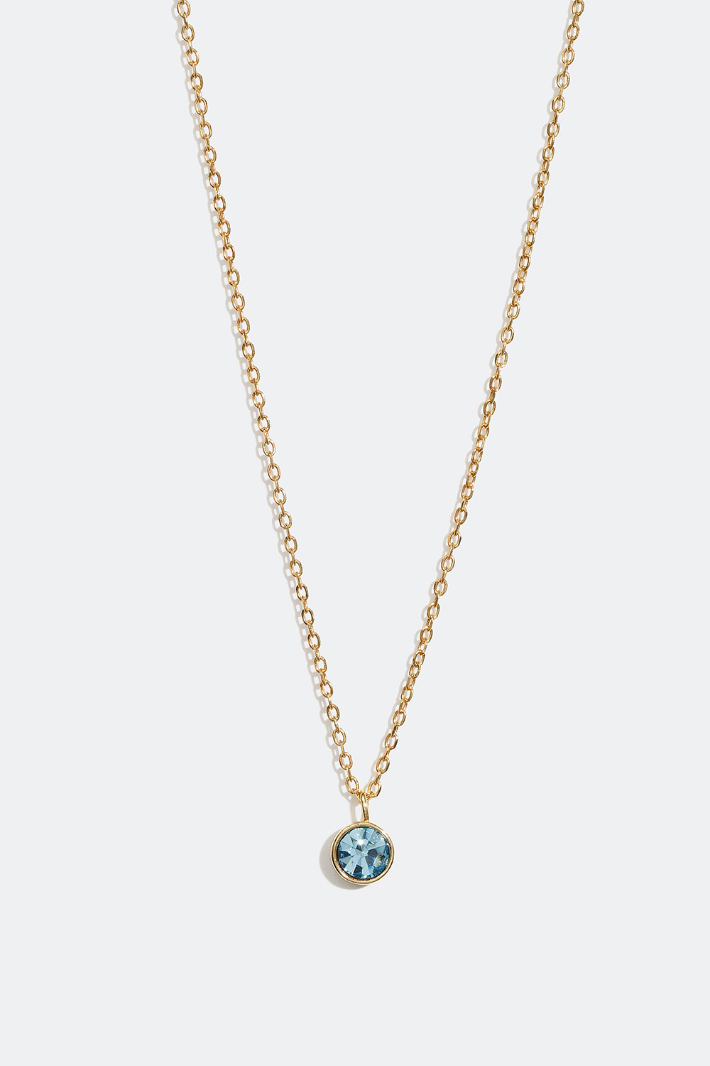 Ketjukaulakoru, jossa kuukausikivi, 18k kultaus