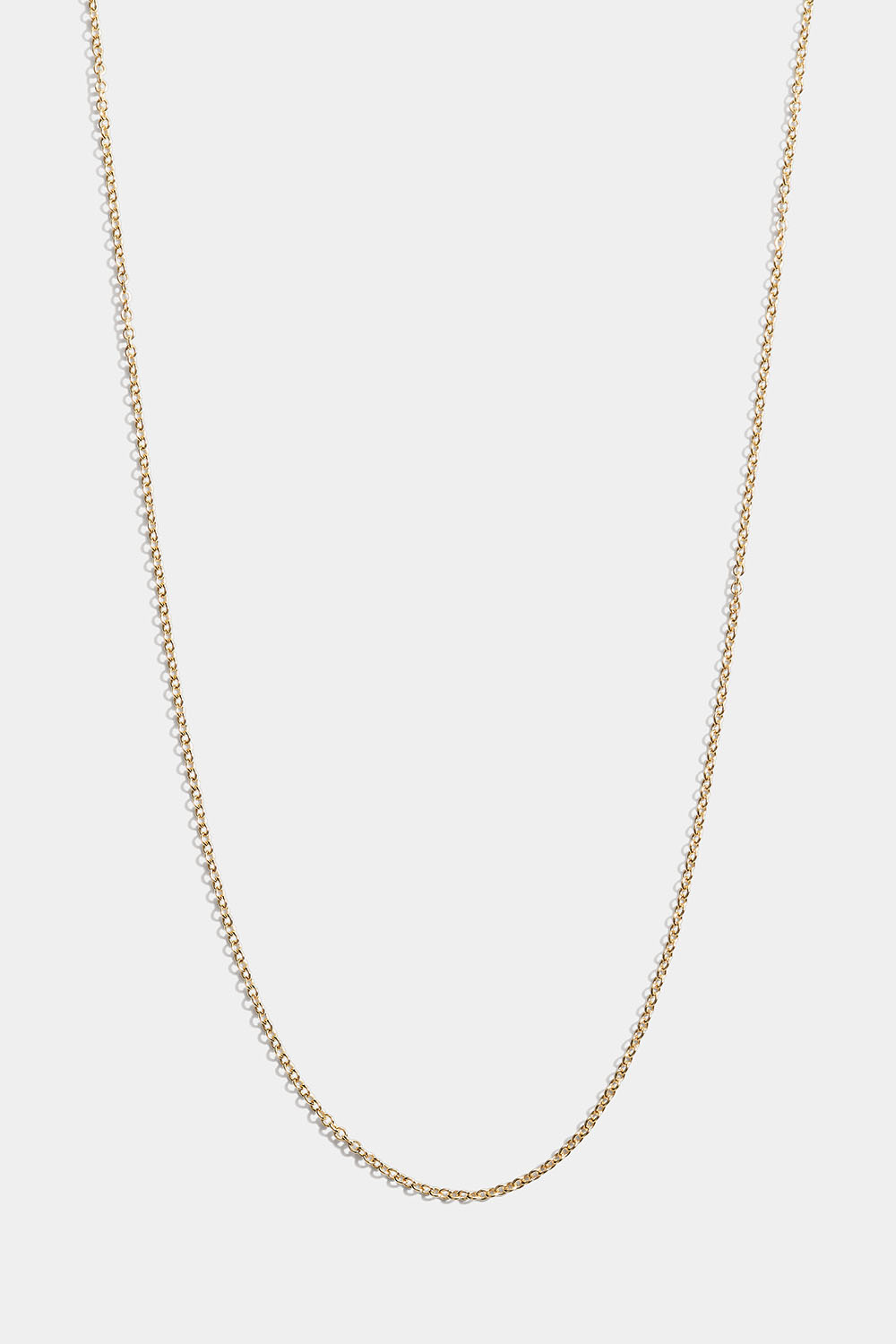 Ohut kaulaketju 18k kullattua hopeaa, 36 cm