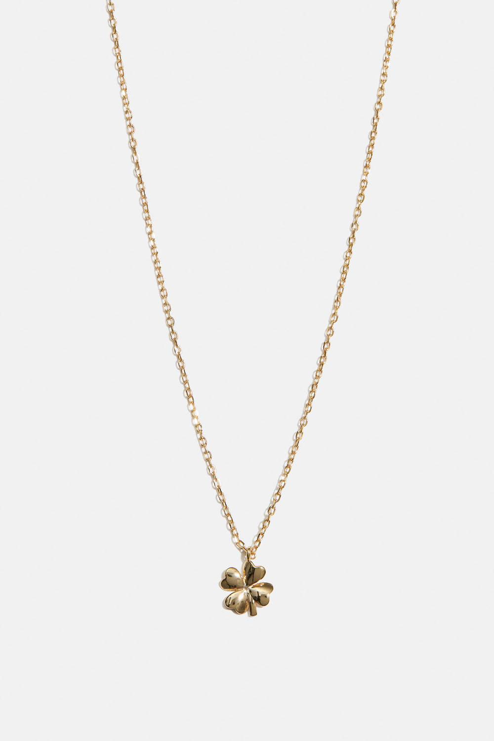 Aidosta 18k kullatusta hopeasta valmistettu kaulakoru, jossa neliapila