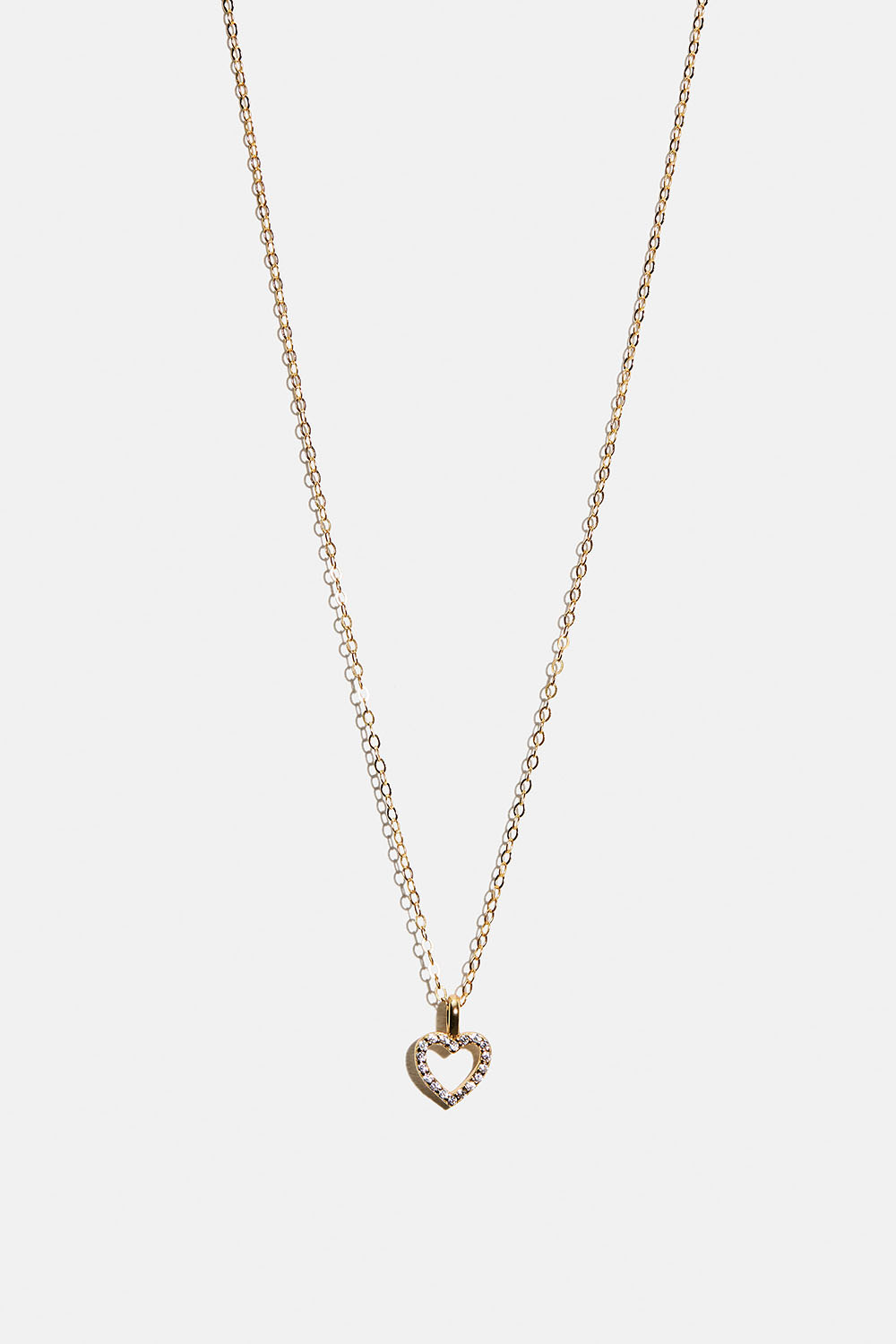 Aito 18k kullattu hopeakaulakoru, jossa teksturoitu kukka