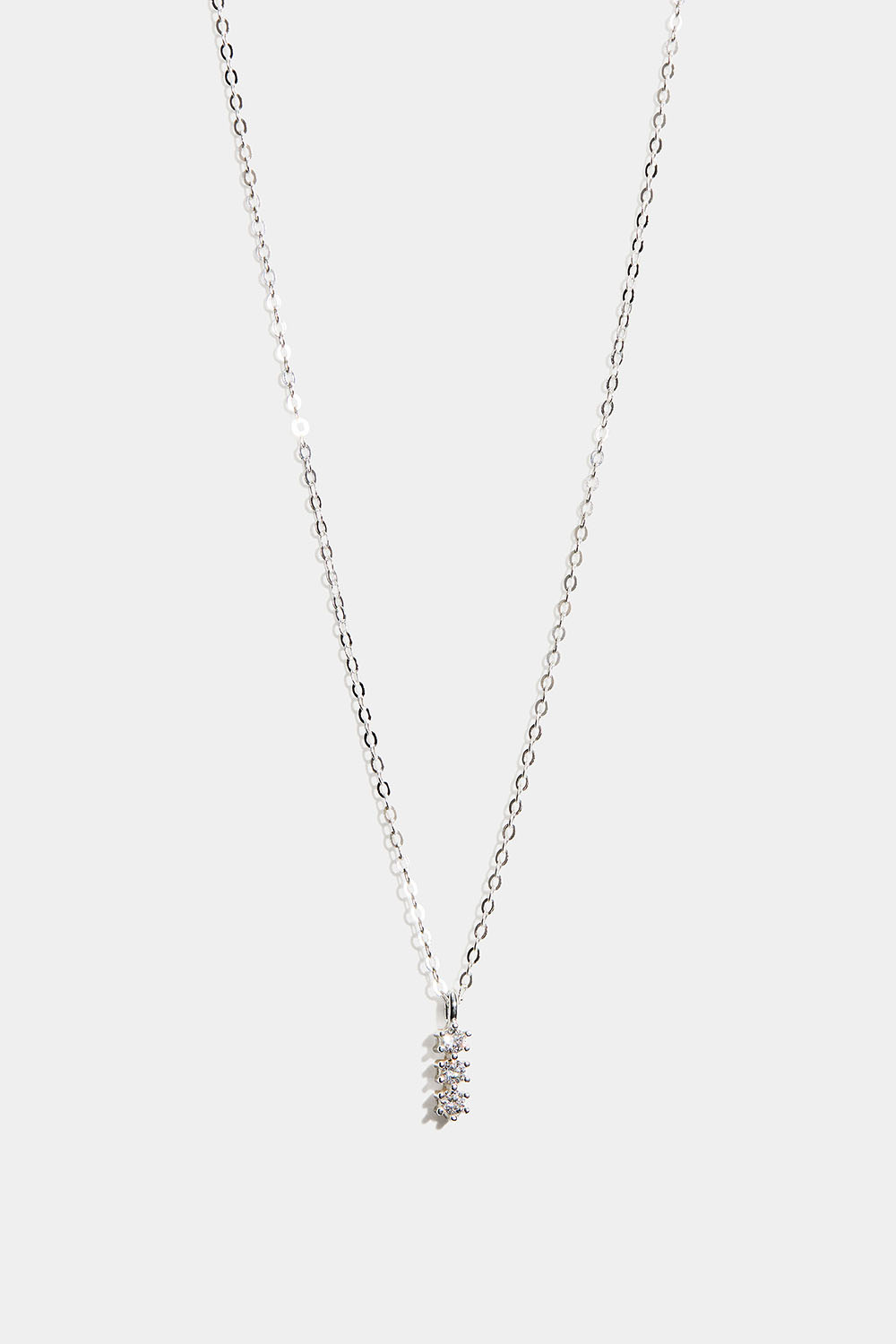 Kaulakoru aitoa hopeaa, jossa koristeena tankoja ja Cubic Zirconia